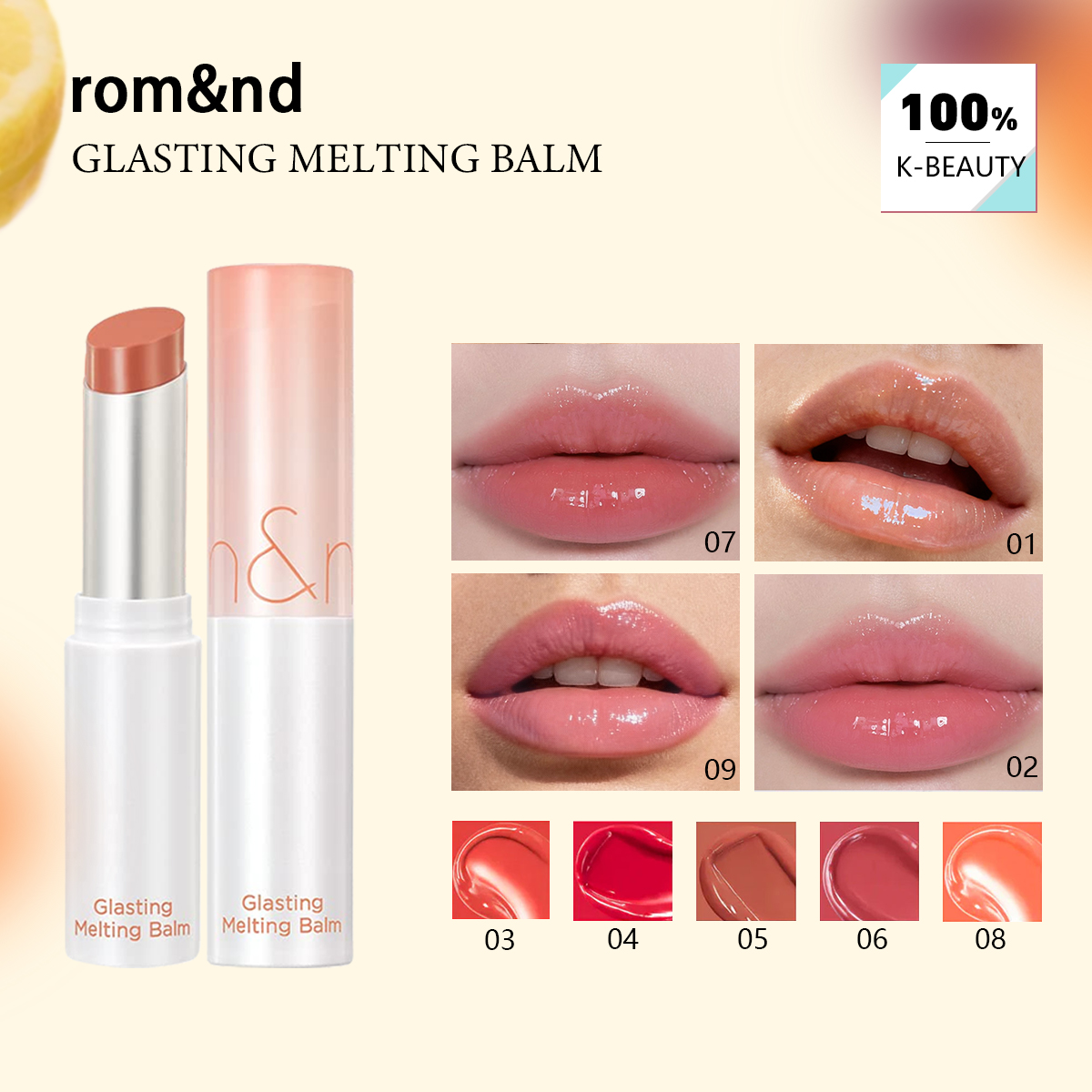rom&nd GLASTING MELTING BALM(0 - đánh giá và giá Lip Tint Korean