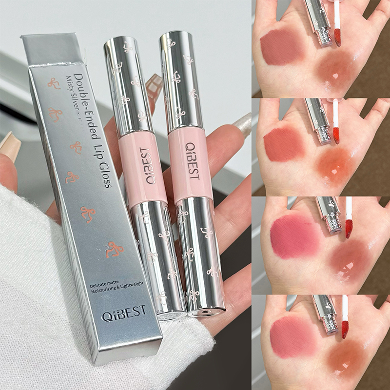 QIBEST Double Head Matte Velve - đánh giá và giá Lip Tint Korean