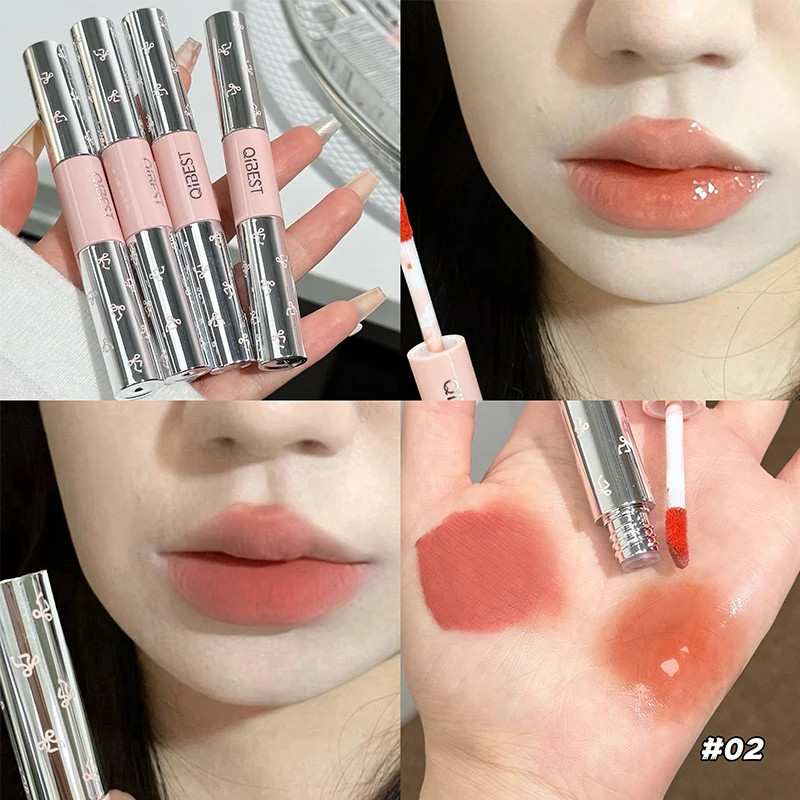 QIBEST Double Head Matte Velve - đánh giá và giá Lip Tint Korean