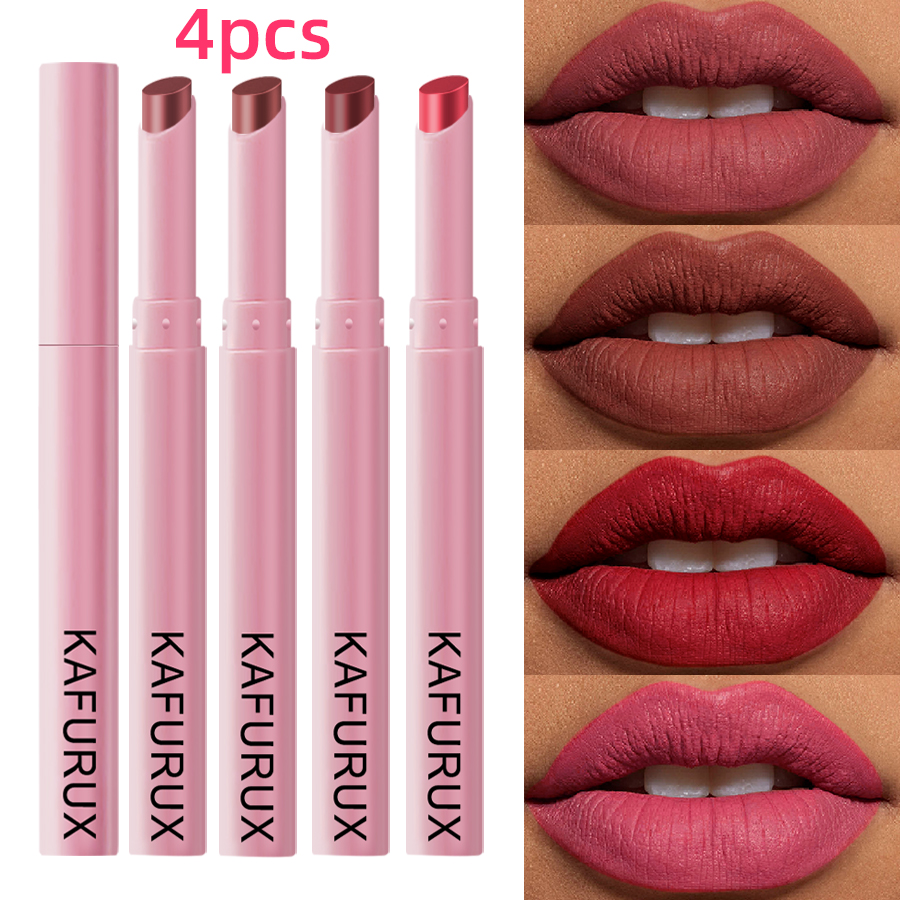 4pcs Colorful Sexy Red Pink Li - đánh giá và giá Lip Tint Korean